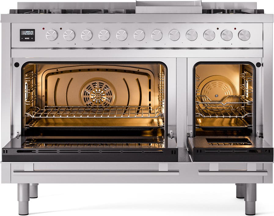 Ilve UP48FWMPSSLP Stainless Steel With Satin Trim, Lp
