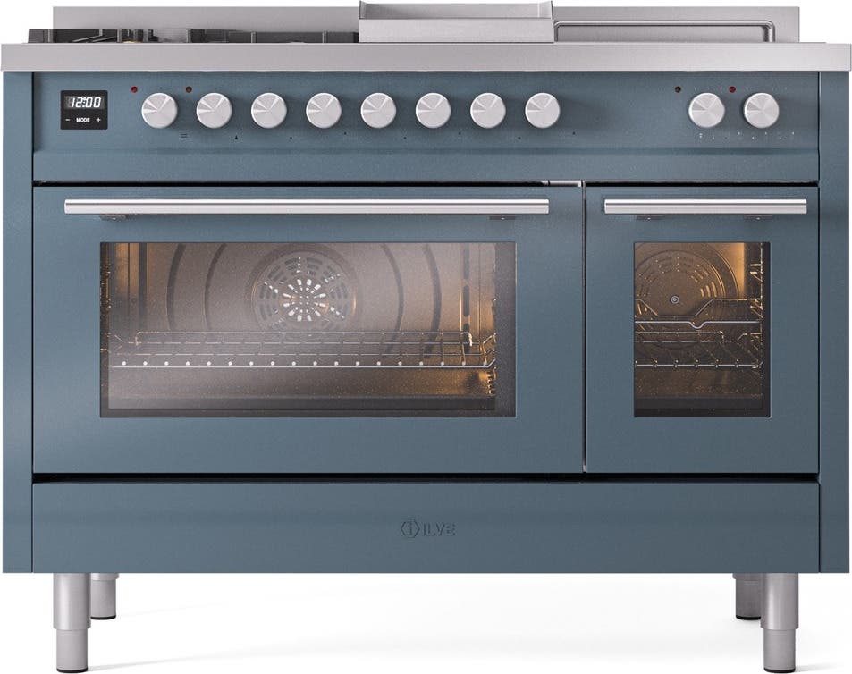 Ilve UP48FSWMPBGLP Blue Grey With Satin Trim, Lp