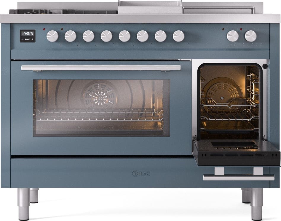 Ilve UP48FSWMPBGLP Blue Grey With Satin Trim, Lp
