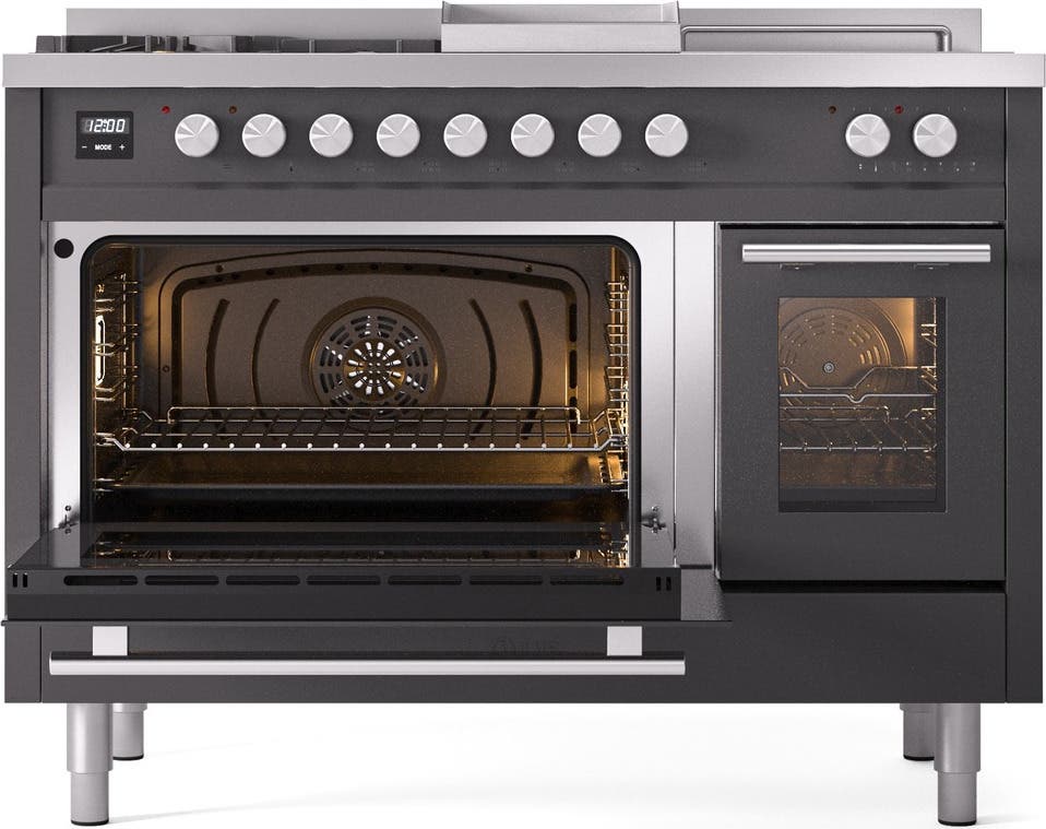 Ilve UP48FSWMPMGLP Graphite Matte With Satin Trim, Lp