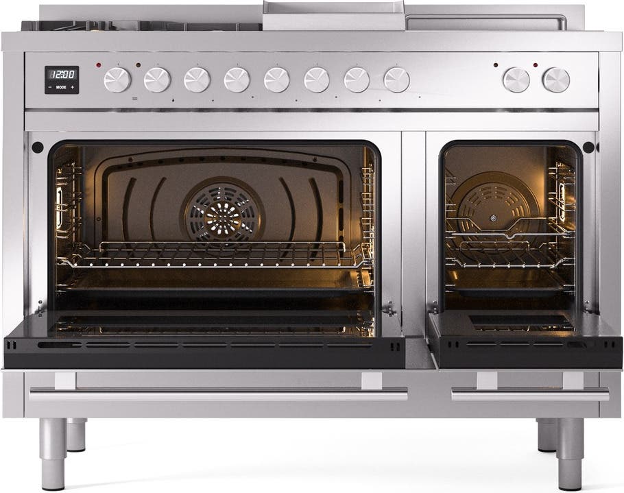Ilve UP48FSWMPSSLP Stainless Steel With Satin Trim, Lp