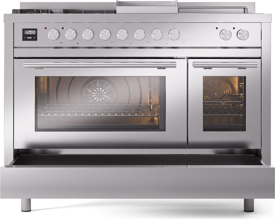 Ilve UP48FSWMPSSLP Stainless Steel With Satin Trim, Lp