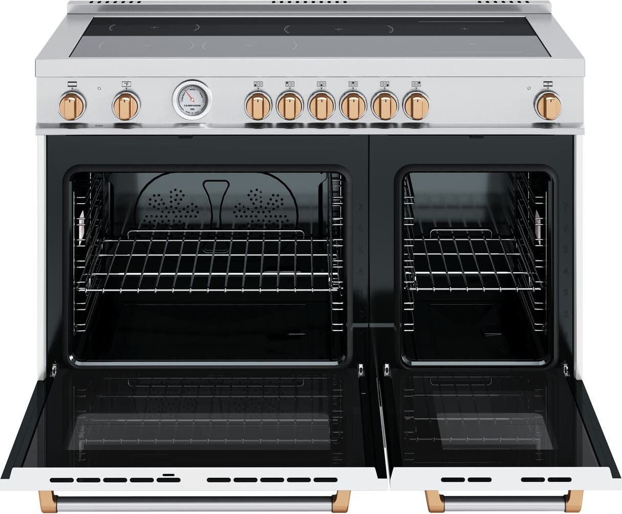 Bertazzoni MAS486INMBG White With Gold Trim