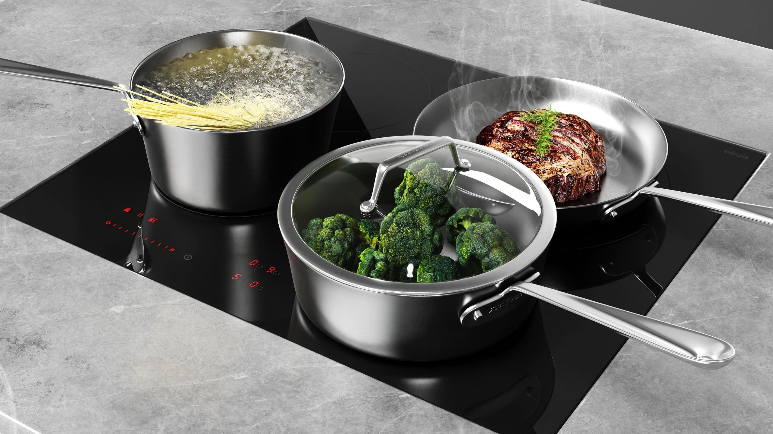Elica EIV424BL 24 Inch Black Glass