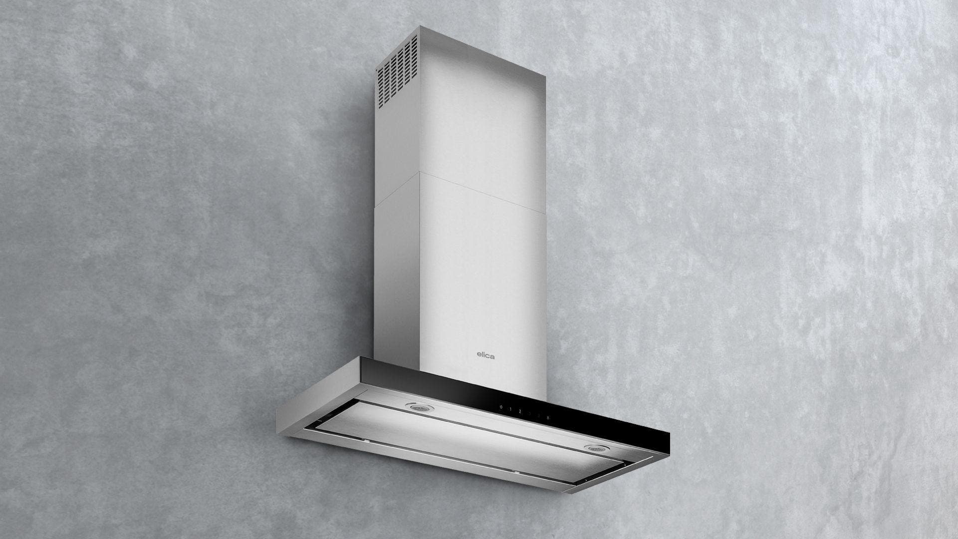 Elica ELG636S3 Stainless Steel with Black Glass, 36 Inch