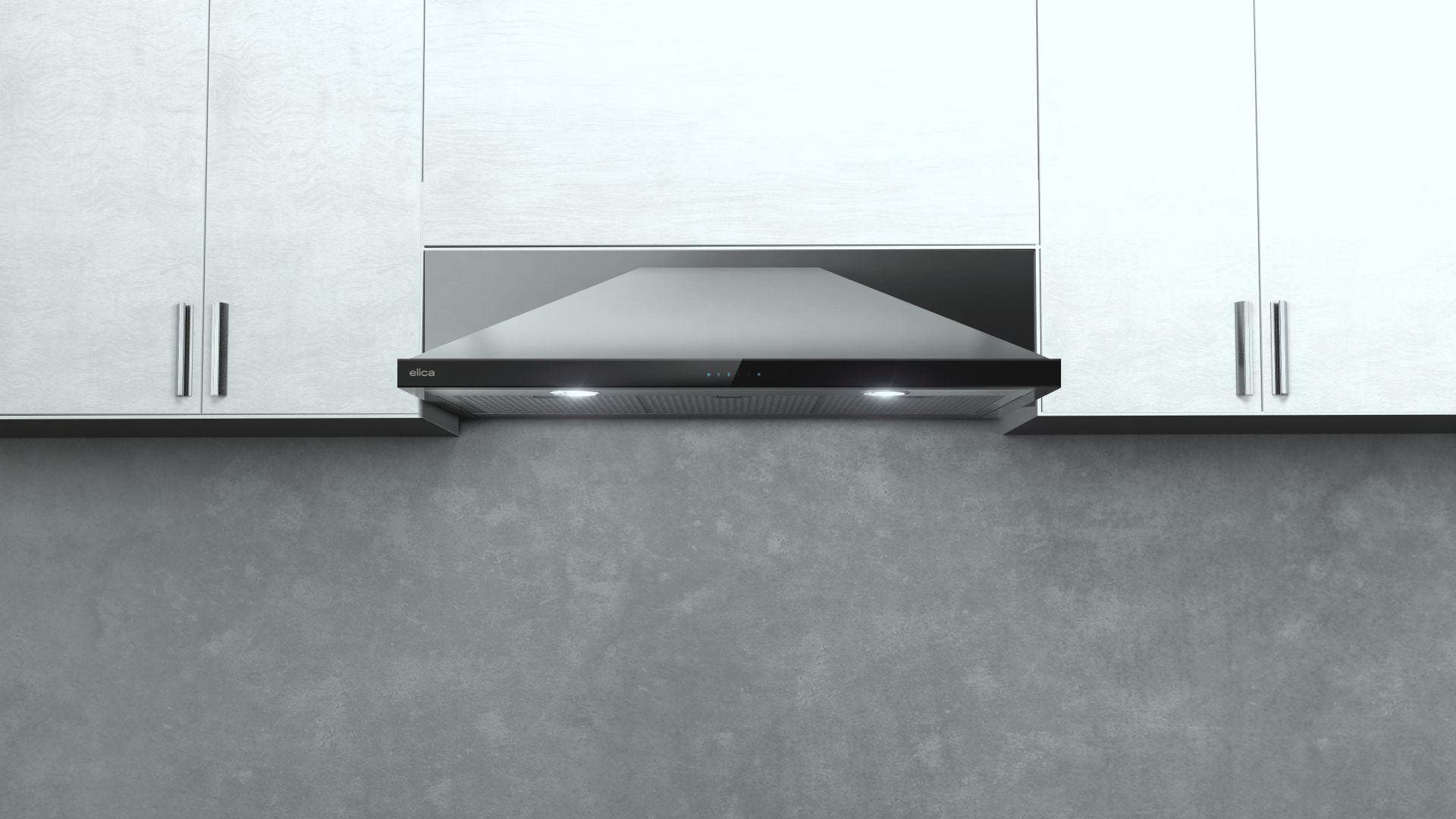 Elica EMD536S3 Stainless Steel with Black Glass, 36 Inch