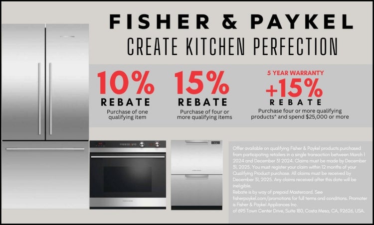 Fisher & Paykel Rebate - 2/29/24