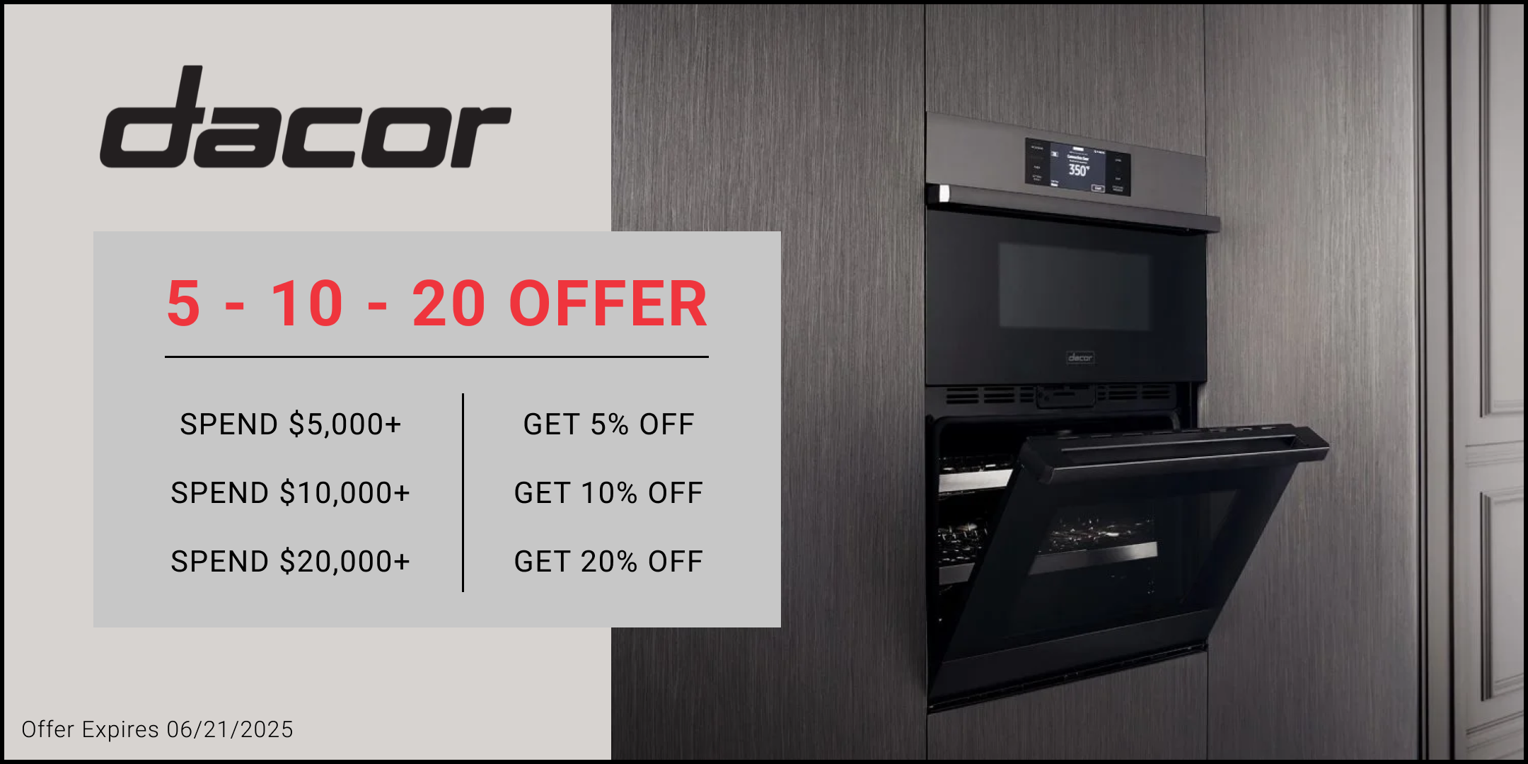 Dacor Rebate - 1/01/25